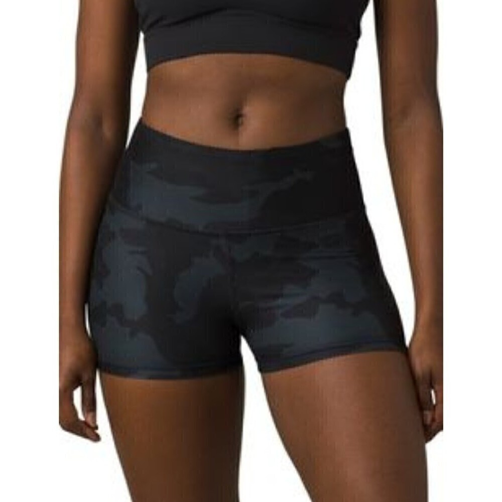 prAna Layna Shorts Black Camo X-Large